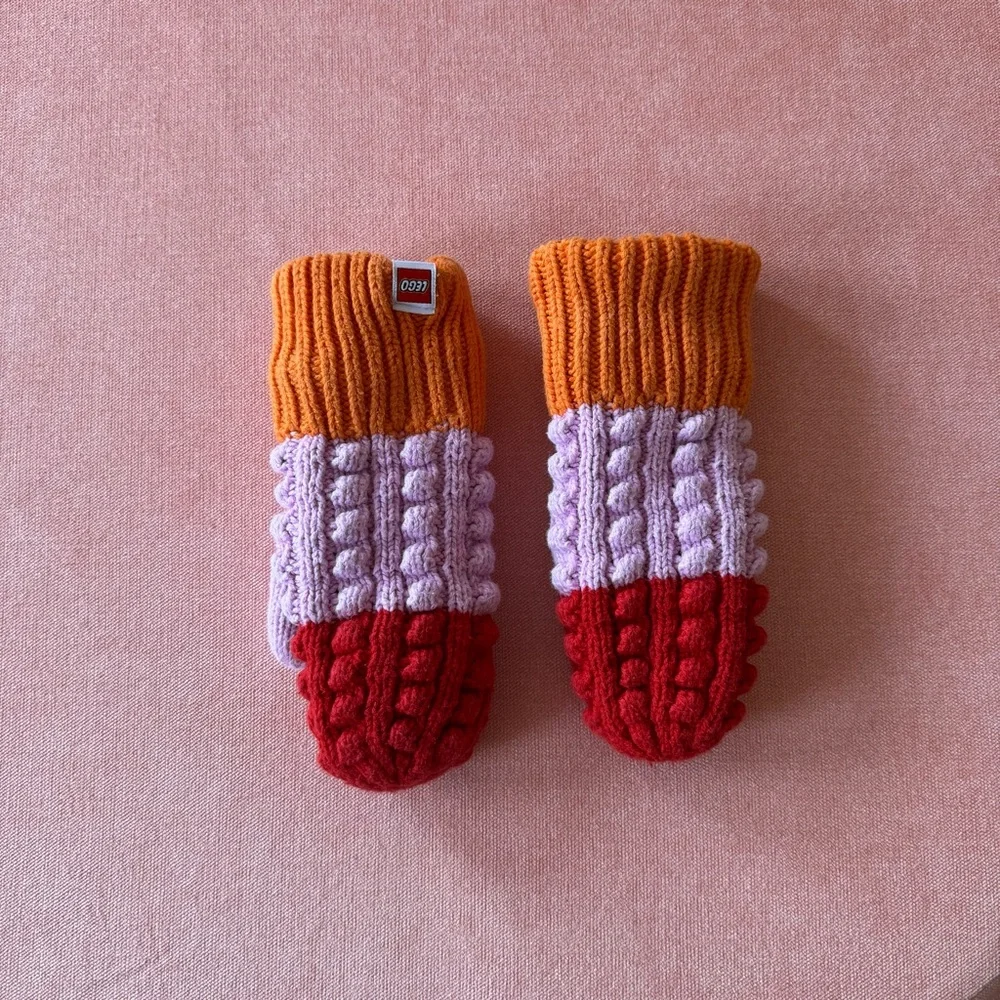 Lego x Target Kids' Multicolor Knit Mittens